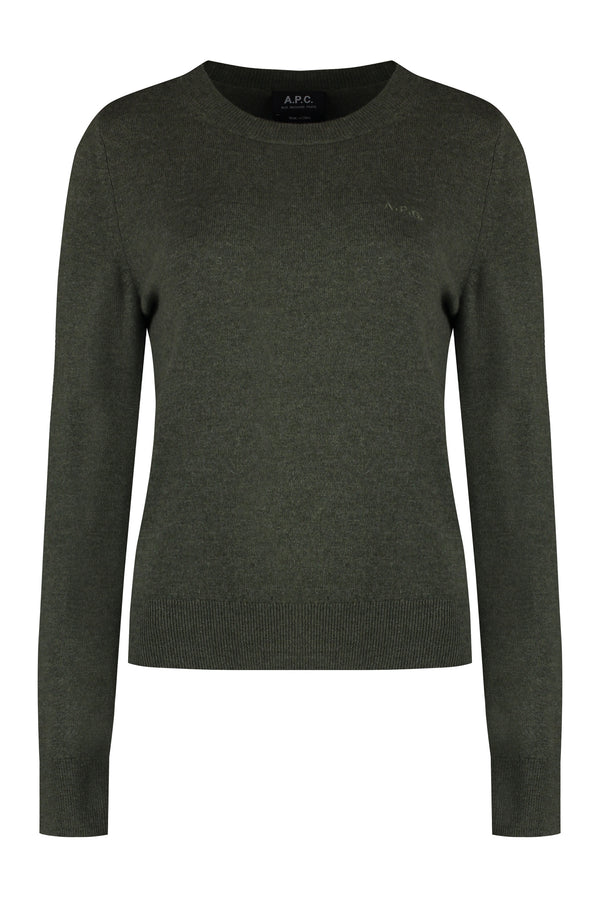Nina crew-neck wool sweater-0